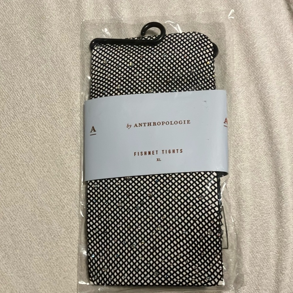 NWT Anthropologie Gem Fishnet Tights